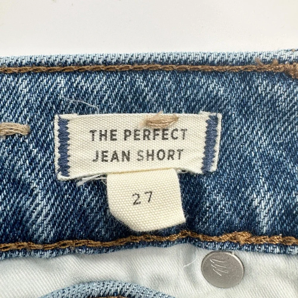 Madewell The Perfect Jean Short in Snyder Wash: TENCEL™‎ Denim Edition Size 27